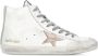 Golden Goose Witte Leren Hoge Sneakers White Dames - Thumbnail 1