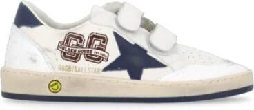 Golden Goose Witte Leren Kindersneakers Sterdetail White Heren