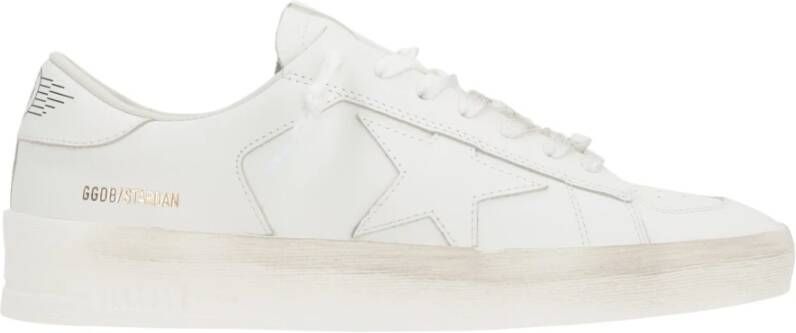 Golden Goose Witte Leren Lage Sneaker White Heren