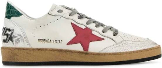 Golden Goose Witte Leren Sneakers Ball Star Stijl White Dames