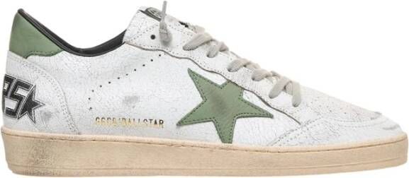 Golden Goose Witte Leren Sneakers met Contrasterende Details White Heren