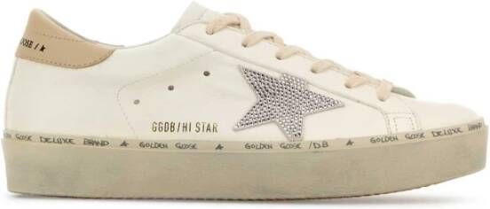 Golden Goose Witte Leren Sneakers met Hi Star Stijl White Dames