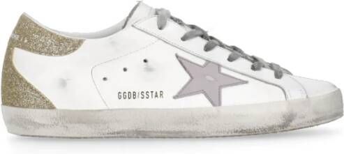 Golden Goose Witte Leren Sneakers met Iconische Ster White Dames