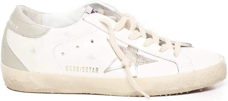 Golden Goose Witte Leren Sneakers met Logobinnenzool White Dames