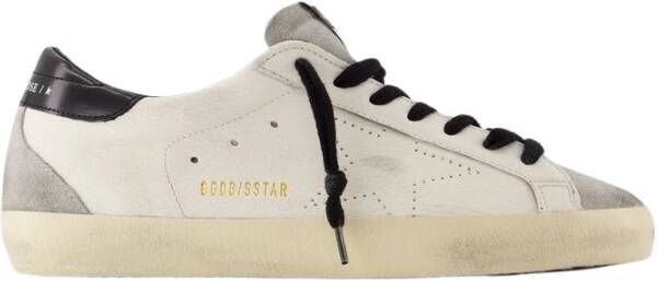 Golden Goose Witte Leren Sneakers met Messing Details White Heren