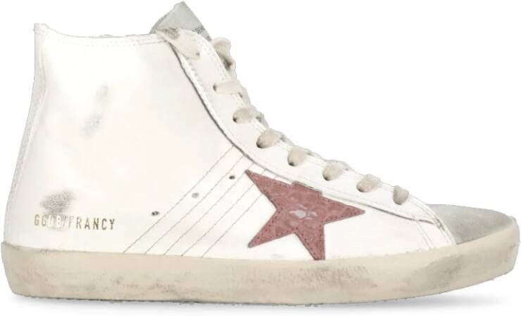 Golden Goose Witte Leren Sneakers met Sterdetail White Dames