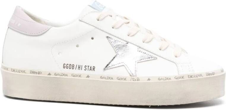 Golden Goose Witte Leren Sneakers met Sterdetail White Dames