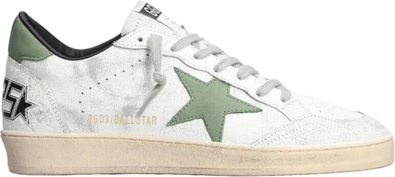 Golden Goose Witte Leren Sneakers met Sterlogo White Heren