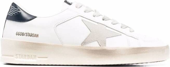 Golden Goose Witte Leren Sneakers met Sterrenpatch White Dames