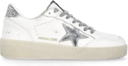 Golden Goose Witte Leren Sneakers met Vernietigend Effect White Dames