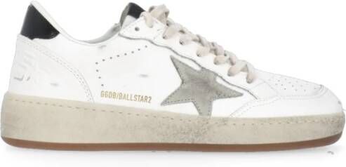 Golden Goose Witte Leren Sneakers met Vernietigend Effect White Dames