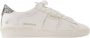 Golden Goose Witte Leren Sneakers met Zilveren Accenten White Dames - Thumbnail 7