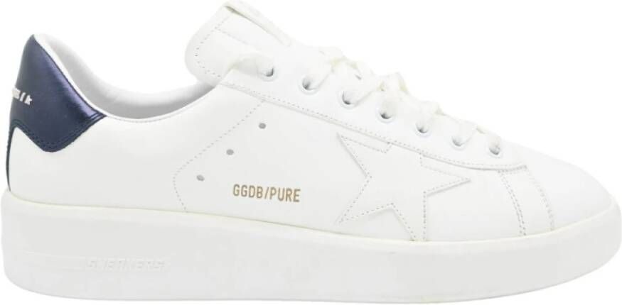 Golden Goose Witte Leren Sneakers Purestar Stijl White Heren