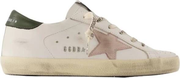 Golden Goose Witte Leren Sneakers Ronde Neus White Dames