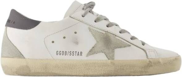 Golden Goose Witte Leren Sneakers Super Star White Dames