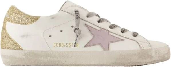 Golden Goose Witte Leren Sneakers Super Star White Dames