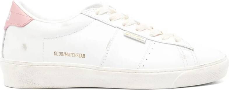 Golden Goose Witte Leren Sneakers Vintage Stijl White Dames