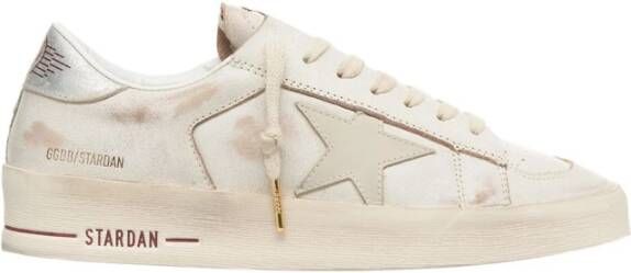 Golden Goose Witte Leren Sneakers Vintage Stijl White Dames