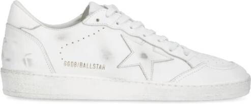 Golden Goose Ball Star sneakers van gebruikt-effect leer White Heren