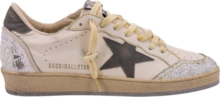 Golden Goose Witte Leren Sneakers White Heren