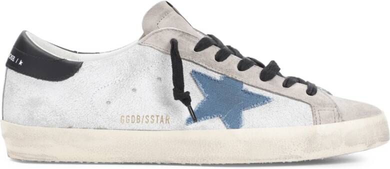 Golden Goose Witte Leren Sneakers White Heren