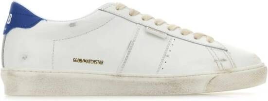 Golden Goose Blauwe Sneakers van Distressed Leer met Logo Blue Heren