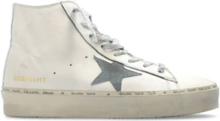 Golden Goose Witte Leren Ster Sneakers Italië White Dames