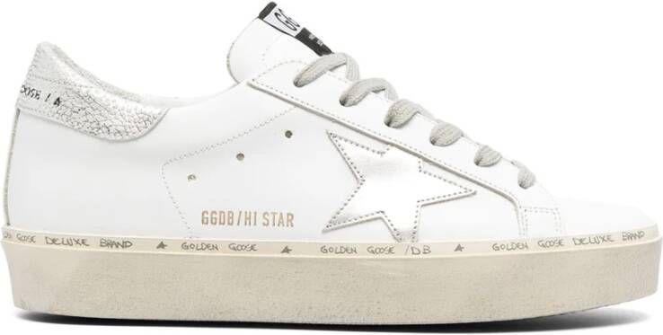 Golden Goose Witte Leren Ster Sneakers White Dames