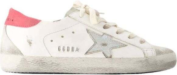 Golden Goose Super-Star Witte Leren Sneakers Multicolor Dames