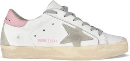 Golden Goose Witte Leren Superstar Sneakers White Dames