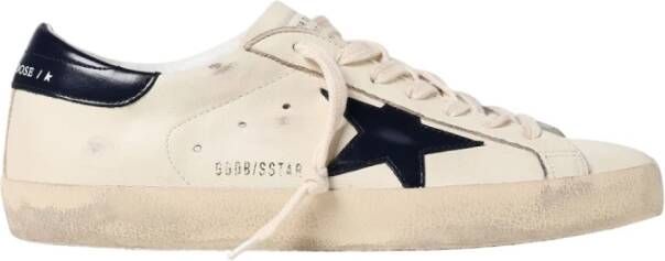 Golden Goose Witte Leren Superstar Sneakers White Heren