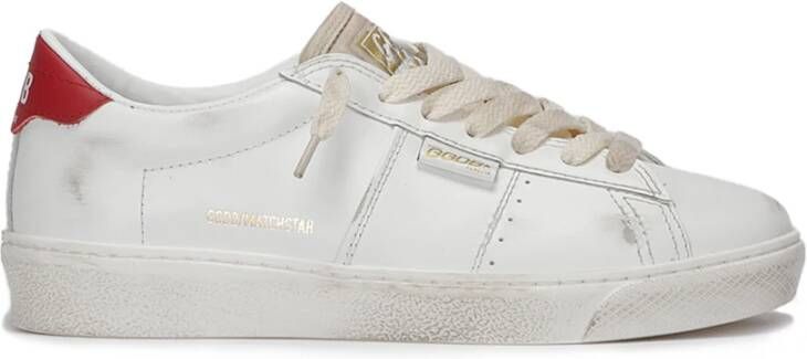 Golden Goose Witte Matchstar Sneakers met Rode Hiel White Dames