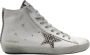 Golden Goose Witte Piton High Top Sneakers Gray Heren - Thumbnail 1