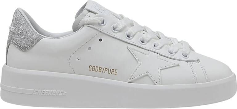 Golden Goose Witte Purestar Leren Sneakers White Dames