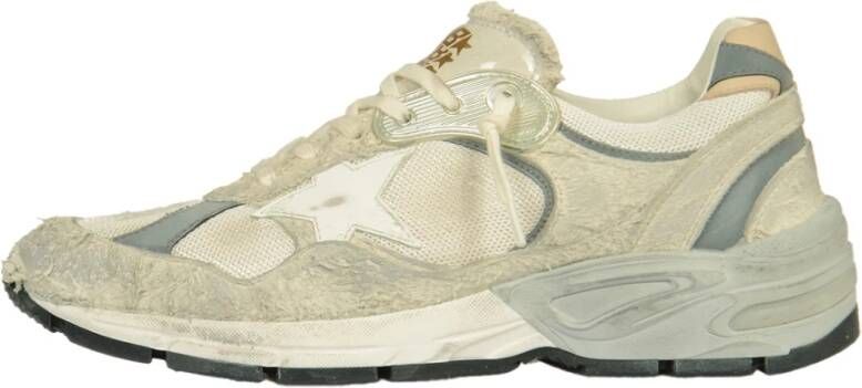 Golden Goose Witte Mesh Sneakers met Zijdelingse Ster Applicatie White