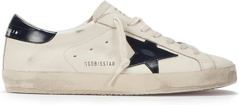 Golden Goose Beige Lace-Up Sneakers met Distressed Finish Beige Heren