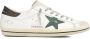 Golden Goose Stijlvolle Leren Sneakers in Wit Groen Bruin Multicolor Heren - Thumbnail 1