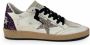 Golden Goose Witte sneakers met glanzende paarse hiel White Dames - Thumbnail 1