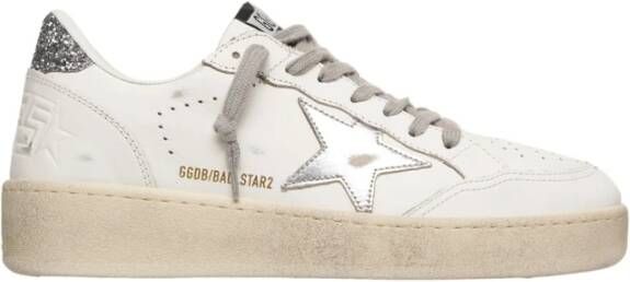 Golden Goose Witte Sneakers met Glitterdetail White Dames