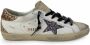 Golden Goose Witte sneakers met gouden hiel en lila ster White Dames - Thumbnail 1