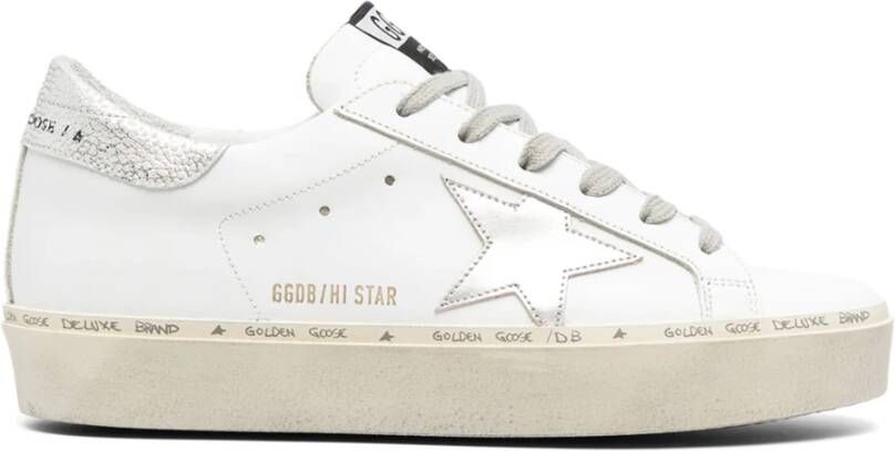 Golden Goose Witte Sneakers met Kralen Achterdetail White Dames