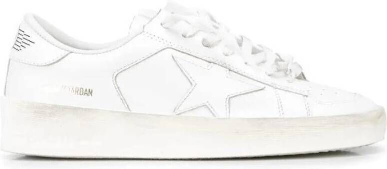 Golden Goose Stijlvolle Witte Sneakers met een Touch White Heren