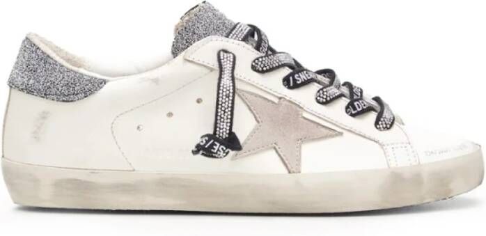 Golden Goose Witte Sneakers met Swarovski-details White Dames