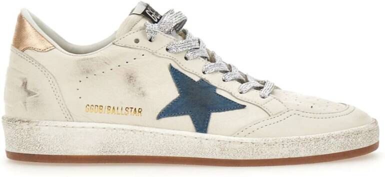 Golden Goose Witte Geperforeerde Ster Sneakers White Dames