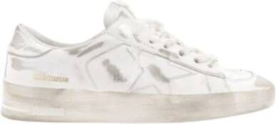 Golden Goose Witte Ster Leren Sneakers White Heren