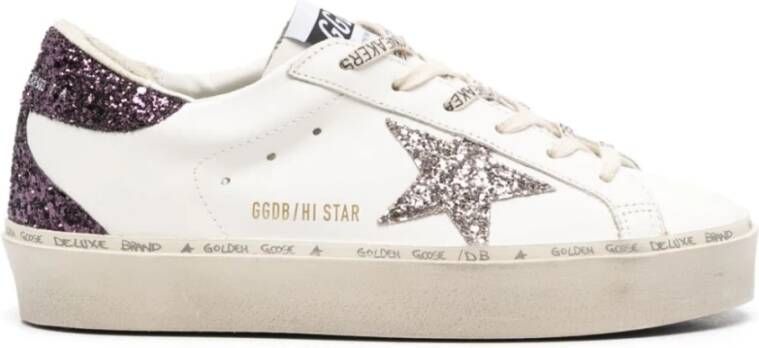 Golden Goose Witte Ster Zilver Sneakers White Dames