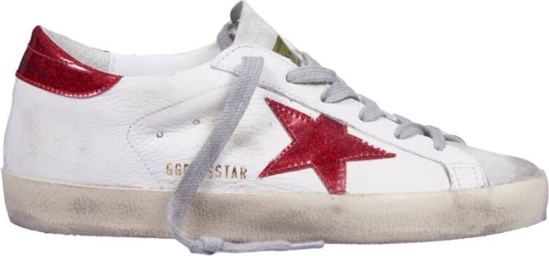 Golden Goose Witte Super Star Sneakers Vintage Effect White Dames