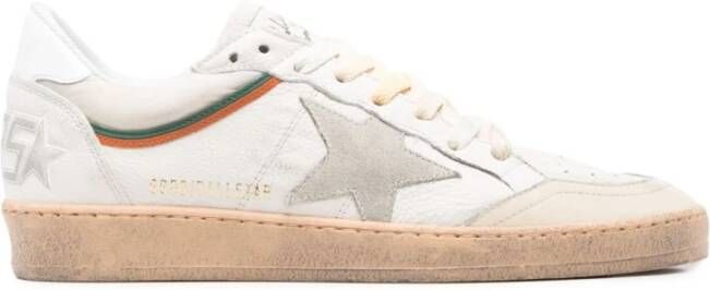 Golden Goose Witte Veterschoenen met Geperforeerde Neus White Heren