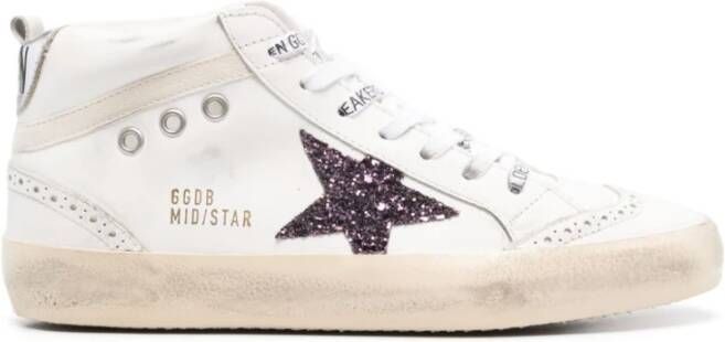 Golden Goose Witte Veterschoenen met Sterpatch White Dames