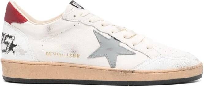 Golden Goose Witte Veterschoenen met Sterpatch White Heren